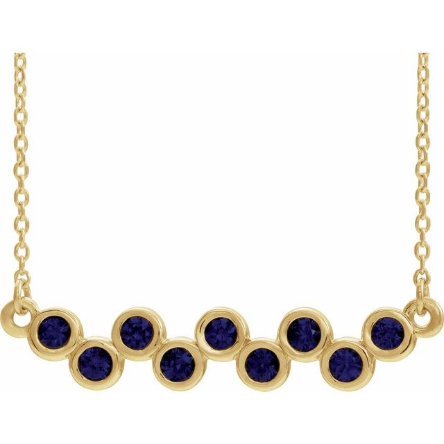 14K Gold Natural Aquamarine Necklace - Options Available