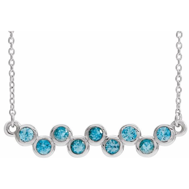 14K Gold Natural Aquamarine Necklace - Options Available