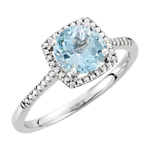 Sterling Silver Amethyst Birthstone Ring - Options Available