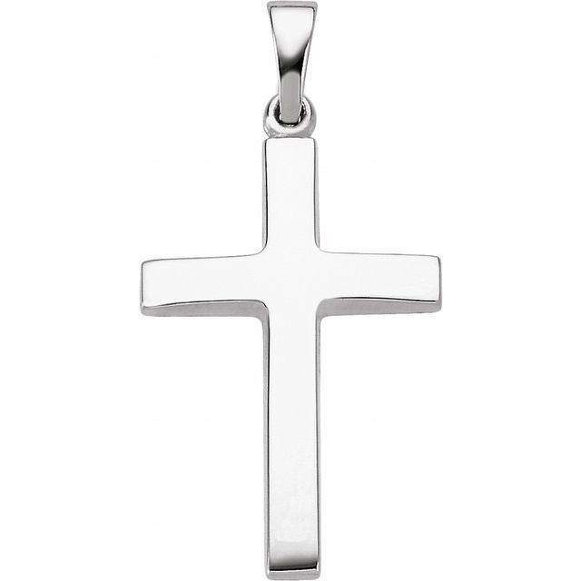 14K Yellow Gold 17x11.5 mm Elegant Cross Pendant