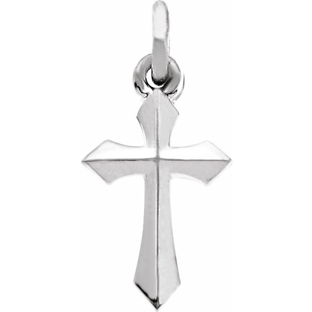 Polished Sterling Silver 10x6 mm Cross Pendant – Timeless Faith Symbol