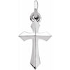 Polished Sterling Silver 10x6 mm Cross Pendant – Timeless Faith Symbol