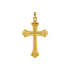 14K White Cross Pendant