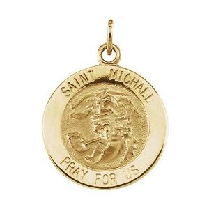 Sterling Silver 25 mm St. Michael Protection Medal - Faithful Elegance