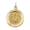 Sterling Silver 25  mm St. Michael Medal