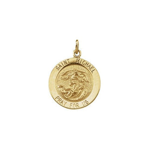 Sterling Silver 25 mm St. Michael Protection Medal - Faithful Elegance