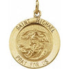 Sterling Silver 25  mm St. Michael Medal