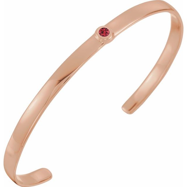 14K Gold Natural Diamond Cuff Bracelet - Options Available