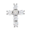 14K Yellow Gold Natural Diamond Cross Pendant - 1/3 CTW