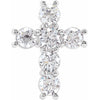 14K Yellow 1/3 CTW Natural Diamond Cross Pendant