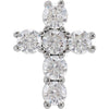 14K Yellow 1/3 CTW Natural Diamond Cross Pendant