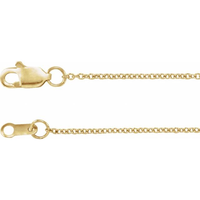 14K Rose Gold-Filled Elegant Cable Chain Bracelet - 7" Length