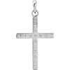 14K Yellow Gold 1/4 CTW Natural Diamond Cross Necklace