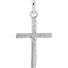 14K Yellow Gold 1/4 CTW Natural Diamond Cross Necklace