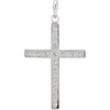 14K Yellow Gold 1/4 CTW Natural Diamond Cross Necklace