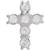 14K Yellow 1/3 CTW Natural Diamond Cross Pendant