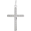 14K Yellow 1/4 CTW Natural Diamond Cross Pendant