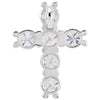 14K Yellow Gold Natural Diamond Cross Pendant - 1/3 CTW