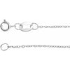 Sterling Silver 1 mm Diamond-Cut Cable Chain 16 Inch - Elegant Design