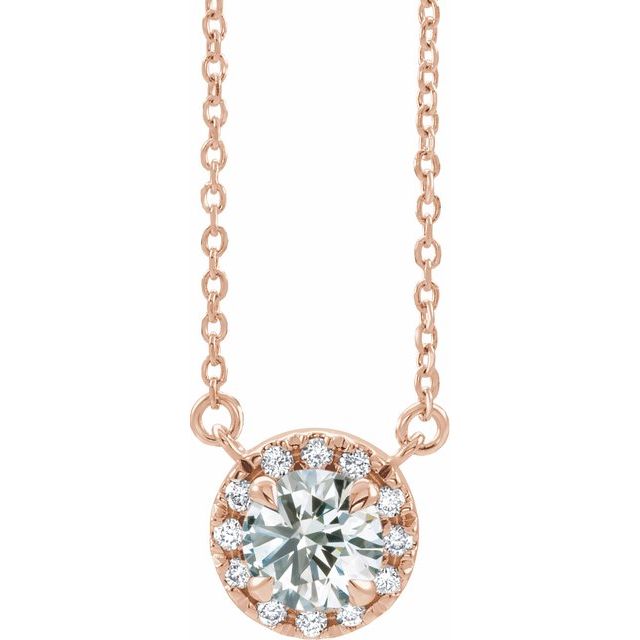 14K Gold Alexandrite And Diamond Necklace