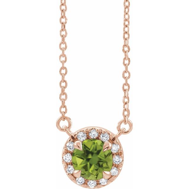 14K Gold Alexandrite And Diamond Necklace