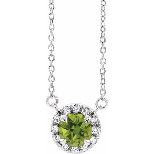 14K Gold Alexandrite And Diamond Necklace