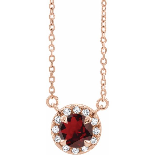 14K Gold Alexandrite And Diamond Necklace