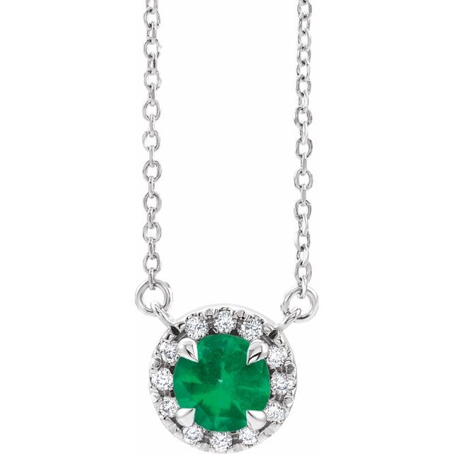 14K Gold Alexandrite And Diamond Necklace