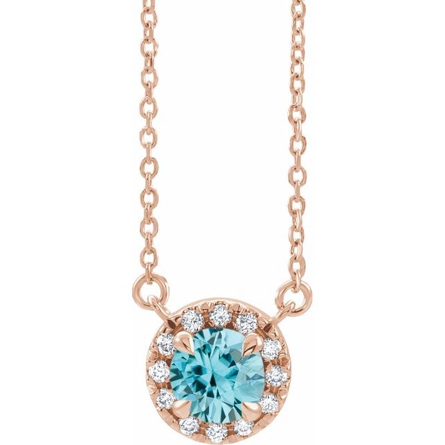 14K Gold Alexandrite And Diamond Necklace