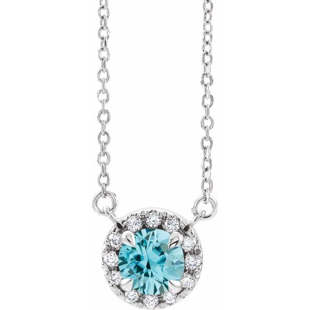 14K Gold Alexandrite And Diamond Necklace