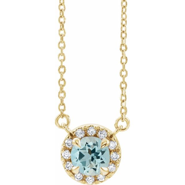 14K Gold Alexandrite And Diamond Necklace