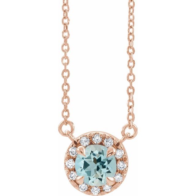 14K Gold Alexandrite And Diamond Necklace