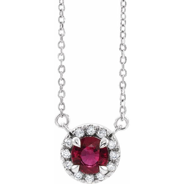 14K Gold Alexandrite And Diamond Necklace