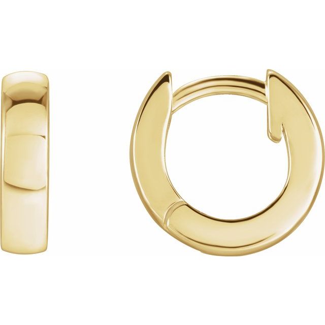 14K Gold Hoop Earrings - Options Available