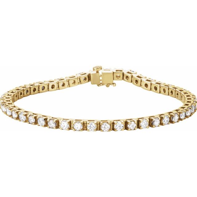 14K Gold Lab-Grown Diamond Bracelet - Options Available