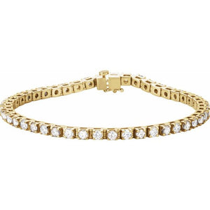 14K Gold Lab-Grown Diamond Bracelet - Options Available