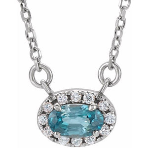 14K Gold Alexandrite And Diamond Necklace - Options Available