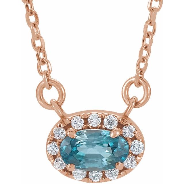 14K Gold Alexandrite And Diamond Necklace - Options Available