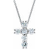 14K Yellow 1/3 CTW Natural Diamond Cross Pendant