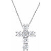 14K Yellow 1/3 CTW Natural Diamond Cross Pendant