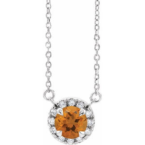 14K Gold Alexandrite And Diamond Necklace