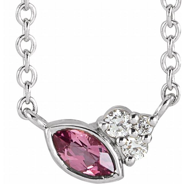 14K Gold Alexandrite and Diamond Necklace - Options Available