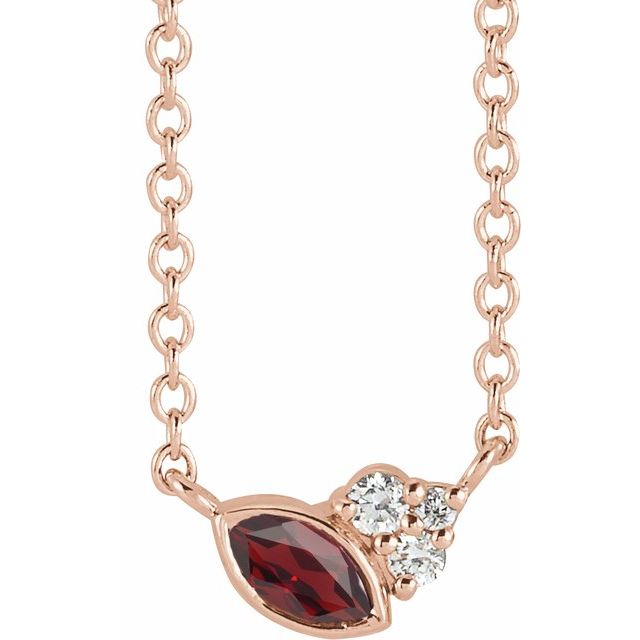 14K Gold Alexandrite and Diamond Necklace - Options Available