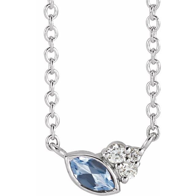 14K Gold Alexandrite and Diamond Necklace - Options Available