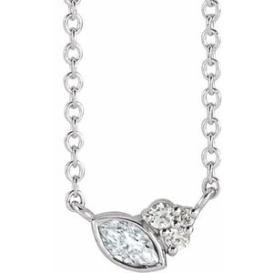 14K Gold Alexandrite and Diamond Necklace - Options Available