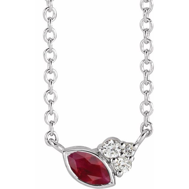 14K Gold Alexandrite and Diamond Necklace - Options Available