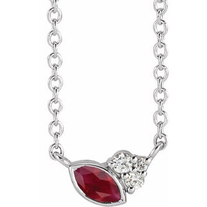 14K Gold Alexandrite and Diamond Necklace - Options Available