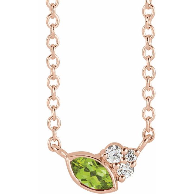 14K Gold Alexandrite and Diamond Necklace - Options Available