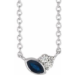 14K Gold Alexandrite and Diamond Necklace - Options Available