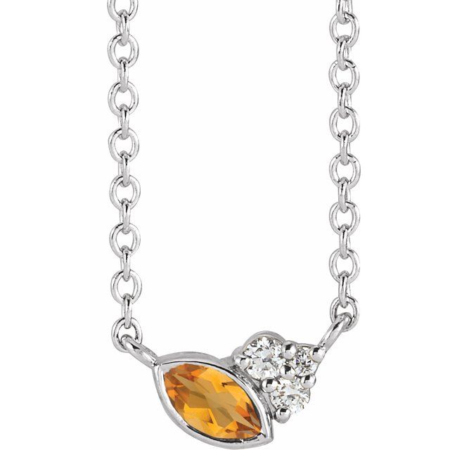 14K Gold Alexandrite and Diamond Necklace - Options Available